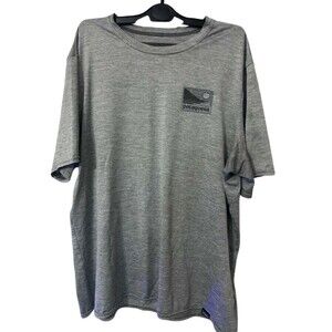 Patagonia Capilene Baselayer Daily Graphic Shirt Mens Large Gray Short Sleeve